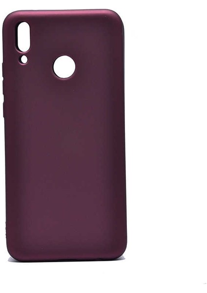 Huawei Y9 2019 Kılıf Htstore Zore Premier Silikon-Mürdüm