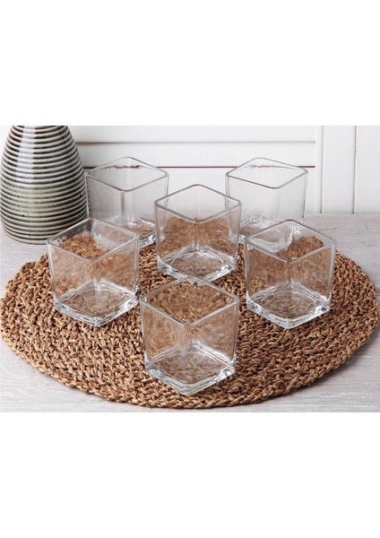 Magnolia Cup Kase, Cam, Kare, 6'lı Paket modelleri