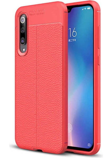 Xiaomi Mi 9 Kılıf Htstore Zore Niss Silikon-Kırmızı