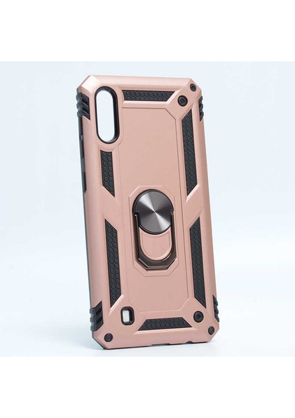 Galaxy M10 Kılıf Htstore Zore Vega Silikon-Rose Gold