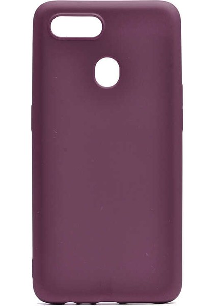 Oppo Ax7 Kılıf Htstore Zore Premier Silikon-Mürdüm