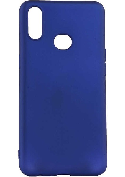 Galaxy A10S Kılıf Htstore Zore Premier Silikon-Saks Mavi
