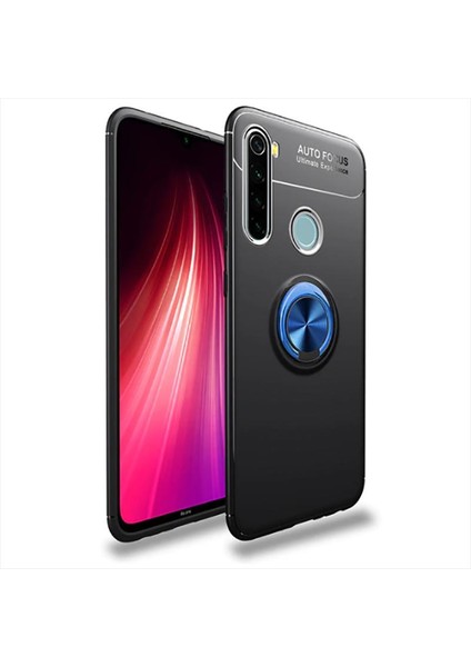 Xiaomi Redmi Note 8t Kılıf Htstore Zore Ravel Silikon-Siyah-Mavi
