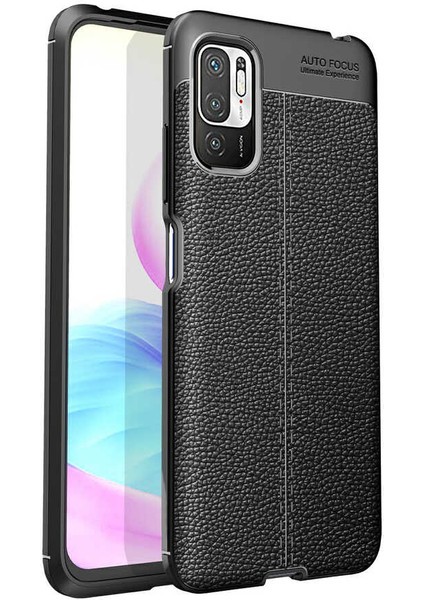 Xiaomi Redmi Note 10 5g Kılıf Htstore Zore Niss Silikon-Siyah