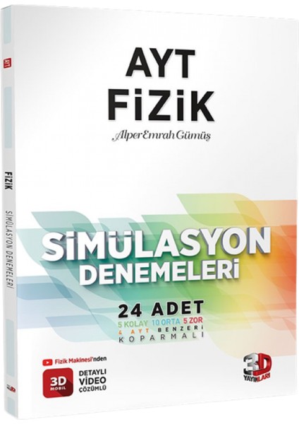 AYT Fizik - AYT Kimya - AYT Biyoloji Deneme Tamamı Video Çözümlü modelleri