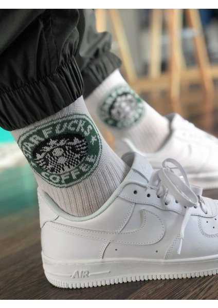 Beyaz Star Fucks Çorap