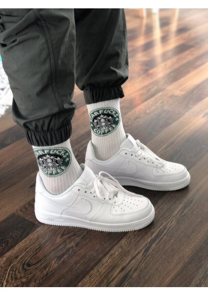 Beyaz Star Fucks Çorap modelleri