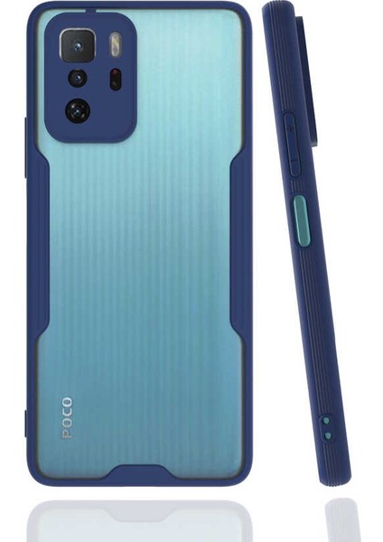 Xiaomi Poco X3 Gt Kılıf Htstore Parfe Kapak-Lacivert