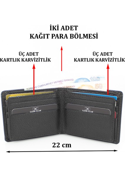 Deri Erkek Cüzdanı Kartlık Kartvizitlik ve Kimlik Bölmeli fırsatları