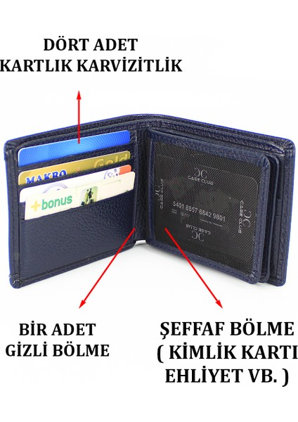 Deri Erkek Cüzdanı Kartlık Kartvizitlik ve Kimlik Bölmeli modelleri