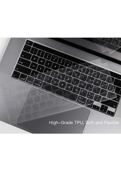 MacBook Pro 14.2 A2442 16.2 A2486 Uyumlu Silikon Klavye Koruyucu