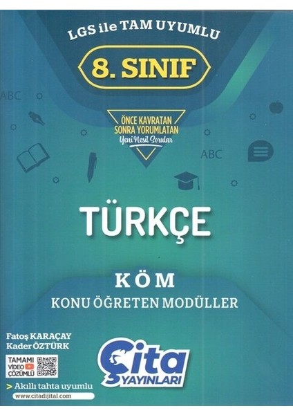 8.sınıf Türkçe (Köm) Konu Öğreten Modüller
