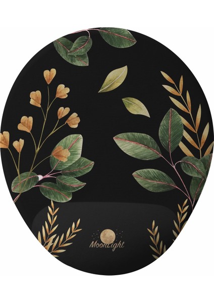 Black Flower Mousepad ve Kupa Hediye Seti
