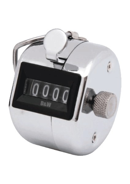 El Tipi Mekanik Sayaç Sıfırlamalı 4 Haneli