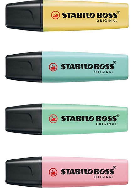 Boss Original Pastel Işaretleme Kalem Seti 4 Renk Set 2