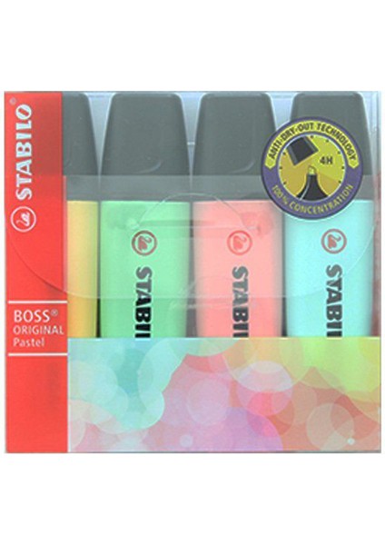 Boss Original Pastel Işaretleme Kalem Seti 4 Renk Set 2