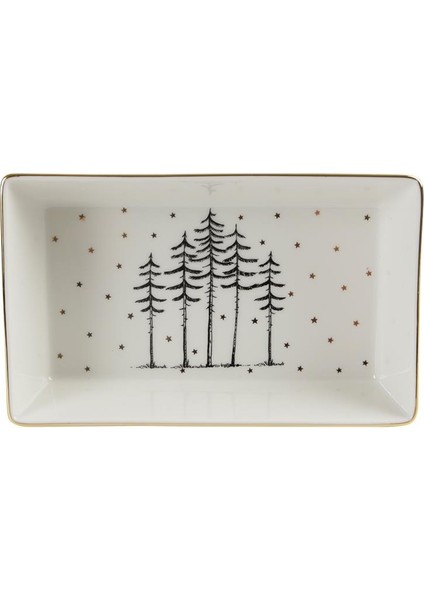 Porland Forest Kare Salata Tabağı 19 cm
