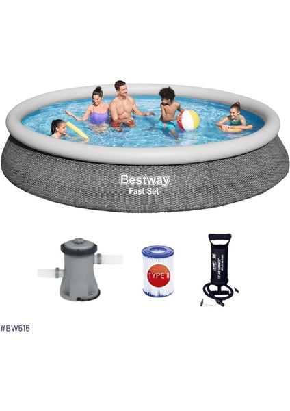 Büyük Şişme Havuz Seti 457X84CM Bw 515