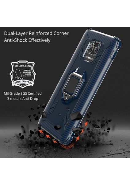 Xiaomi Redmi 10X 5G Karbon Fiber Koruyucu Kasa Mavi (Yurt Dışından) modelleri