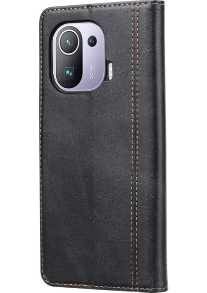 Xiaomi Mi 11 Pro Deri Kılıf Siyah (Yurt Dışından) fırsatları