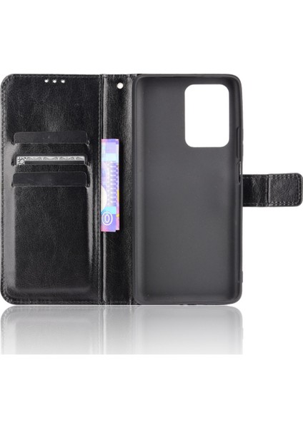Xiaomi Mi 11T / 11T Pro Siyah İçin Çılgın At Doku Kılıfı (Yurt Dışından) fırsatları