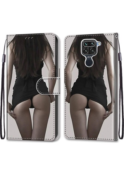 Xiaomi Redmi İçin Note 9 / 10X 4G Çapraz Doku Kılıfı Upskirt (Yurt Dışından)