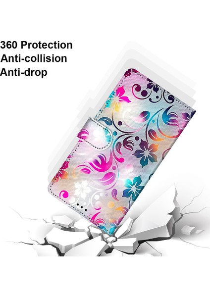 Xiaomi İçin Redmi Not 9 / 10X 4G Çapraz Doku Durumu Gradyan Renkli Çiçek (Yurt Dışından) fiyatları