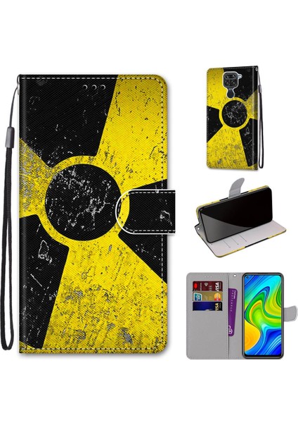 Xiaomi İçin Redmi Not 9 / 10X 4G Çapraz Doku Kılıfı Sarı Siyah Logo (Yurt Dışından) fırsatları