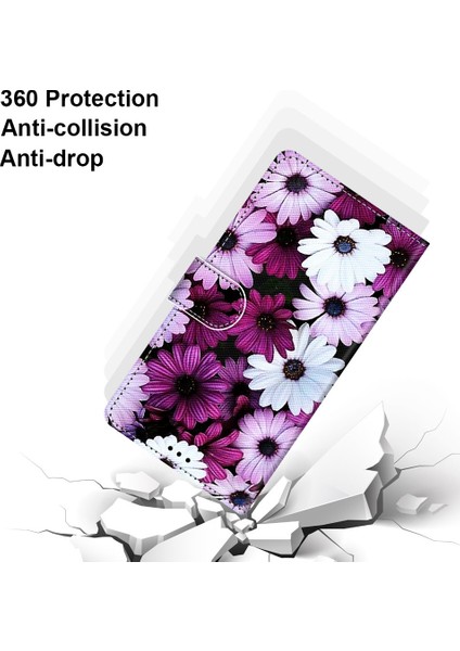 Xiaomi Redmi İçin Not 9 / 10X 4G Çapraz Doku Kılıfı Chrysantemum Pembe Beyaz Mor (Yurt Dışından) fiyatları