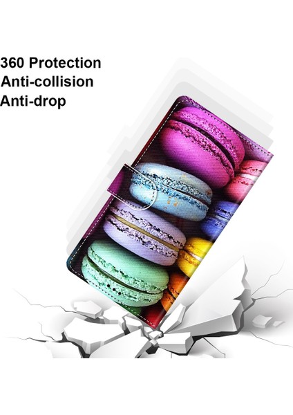 Xiaomi Redmi İçin Not 9 / 10X 4G Çapraz Doku Kılıfı Renkli Kekler (Yurt Dışından) fiyatları