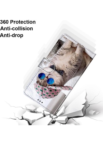 Xiaomi İçin Redmi Not 9 / 10X 4G Çapraz Doku Kılıf Eğitim Şapkası Mavi Ayna Kedisi (Yurt Dışından) fiyatları