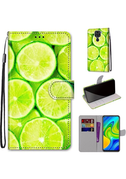 Xiaomi Redmi İçin Not 9 / 10X 4G Çapraz Doku Kılıfı Yeşil Limon (Yurt Dışından) fırsatları