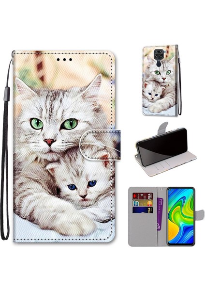 Xiaomi İçin Redmi Note 9 / 10X 4G Çapraz Doku Kılıf Büyük Kedi Tutma Yavru Kedi (Yurt Dışından) fırsatları