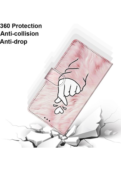 Xiaomi İçin Redmi Note 9 / 10X 4G Çapraz Doku Kılıf Pembe Eller Kalp (Yurt Dışından) fiyatları