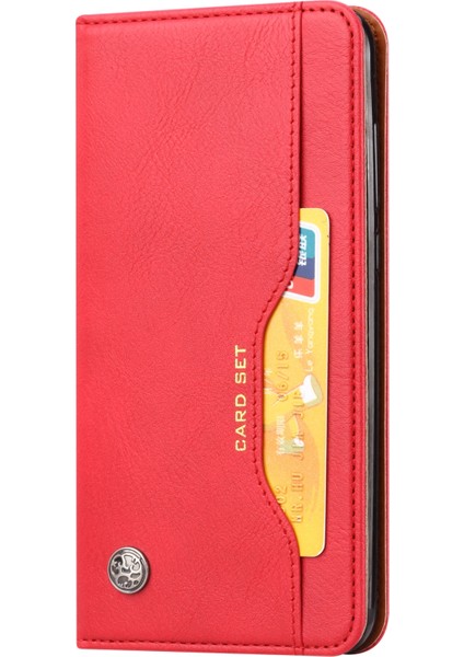 Xiaomi Redmi İçin Deri Kılıf Not 11S / Not 11 4G Global Red (Yurt Dışından)