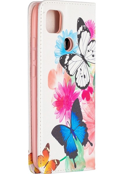 Xiaomi Redmi 9C Deri Kasa İki Kelebek İçin (Yurt Dışından) modelleri