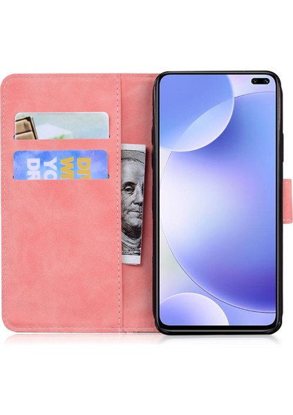 Xiaomi Redmi İçin K30 Deri Kılıf Pembe (Yurt Dışından) fırsatları