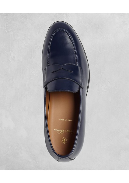 Brooks Brothers Erkek Lacivert Golden Fleece Loafer