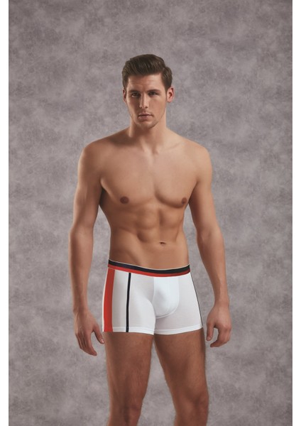 1713 ERKEK BEYAZ BOXER