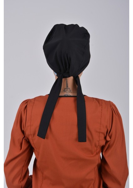 Likralı Tesettür Bone - Düz Siyah fiyatları