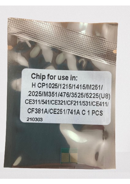 Hp CP1025/1215 Cyan Chıp