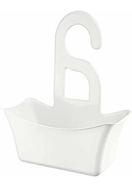 Hook Çok Amaçlı Duş Banyo Sepeti Organizer Beyaz