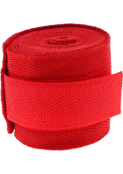 5 cm x 2,5 M Spor Sapanlar Boks Tay Mma Taekwondo Bandaj El Sarar Pamuk Kırmızı (Yurt Dışından)