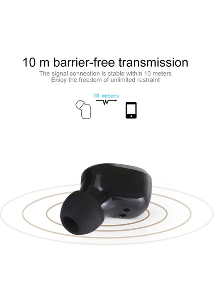 TI8S Tws Göz Kamaştırıcı Wiress Stereo Bluetooth 5.0 Kulaklıklar Siyah (Yurt Dışından) modelleri