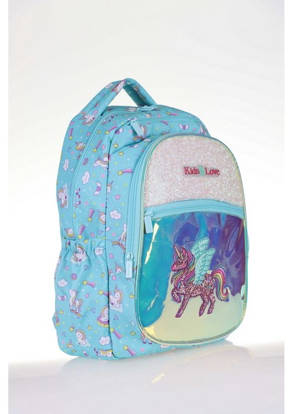 Kids Love Unicorn Okul Çantası 39X29X16 Aynalı Taşlı L5062 fiyatları