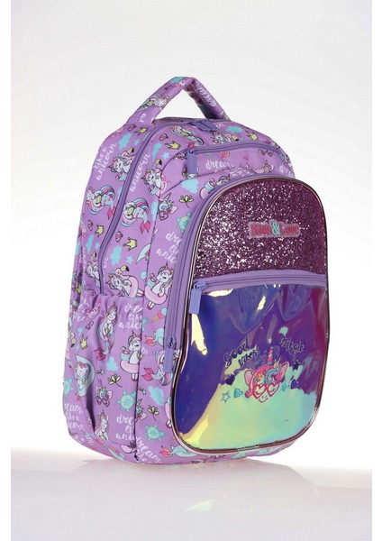 Kids Love Cat Unicorn Okul Çantası 39X29X16 Aynalı Taşlı L5063 fiyatları