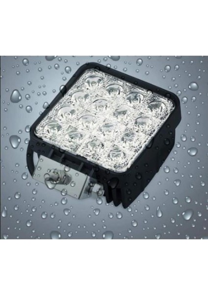 2 Adet 16 LED Off Road Işık Lamba Araç Aydınlatma Jeep Tekne