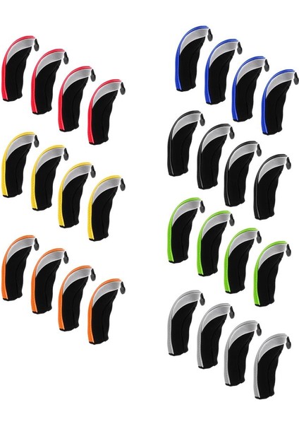 4 Adet Golf Kulübü Başkanı Hibrid Kulübü Headcovers Koruyucu ile 5 Etiketler Gri (Yurt Dışından) modelleri