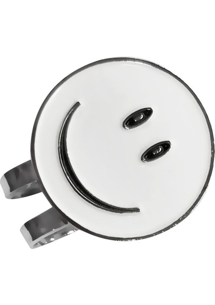 Manyetik Şapka Klipli Golf Aksesuarları ile Beyaz Yüz Golf Topu Işaretçisi (Yurt Dışından)