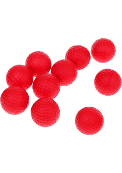10'lu Golf Pu Köpük Uygulama Topları - Kapalı Açık Golfçü Eğitim Yardımı Kırmızı (Yurt Dışından) modelleri